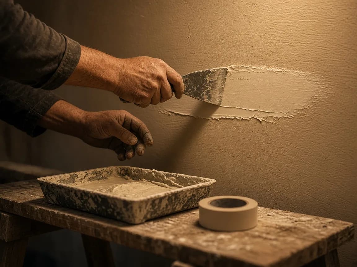 Finisher taping and coating drywall joints
